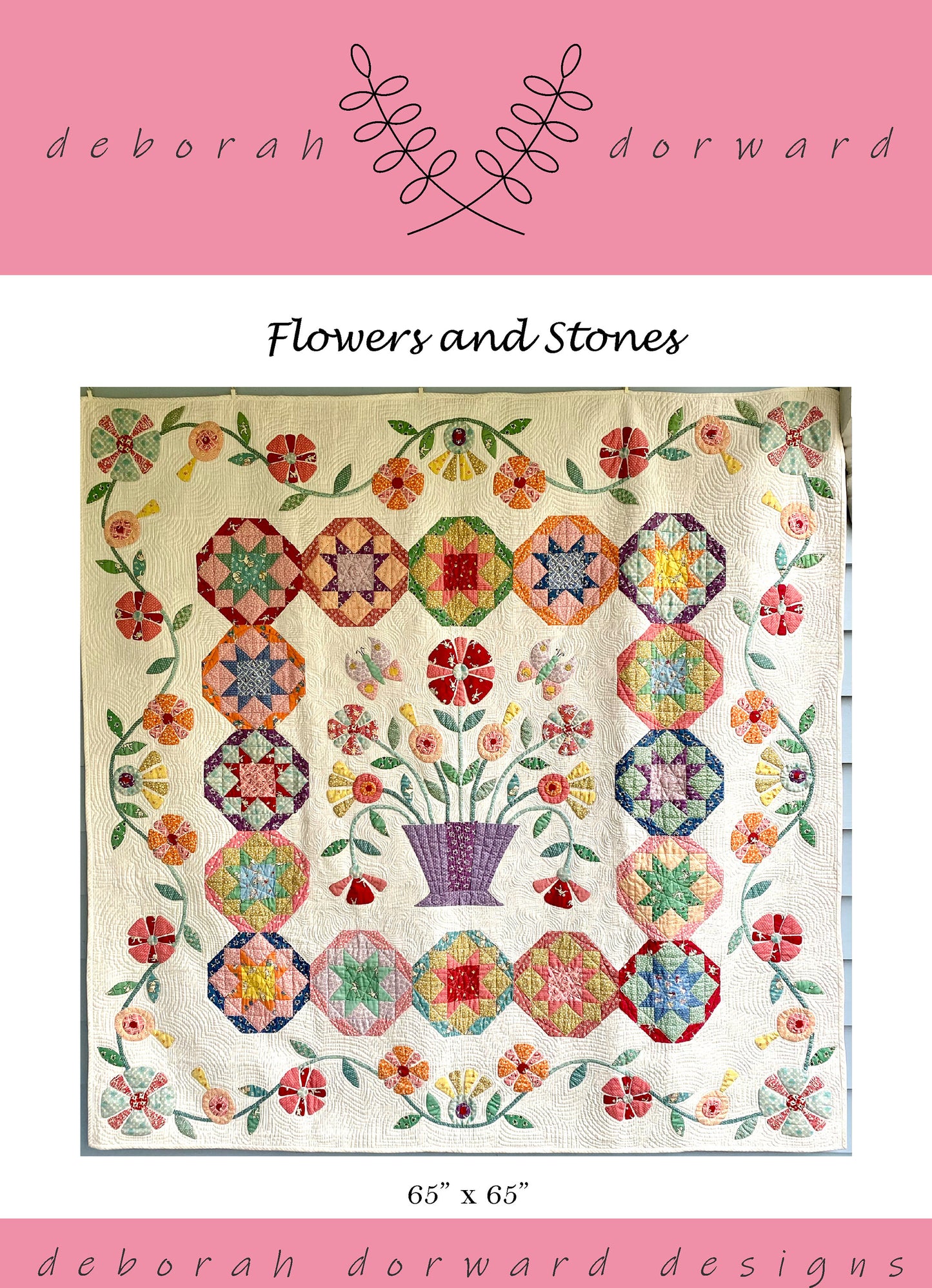 Flowers and Stones Pattern
