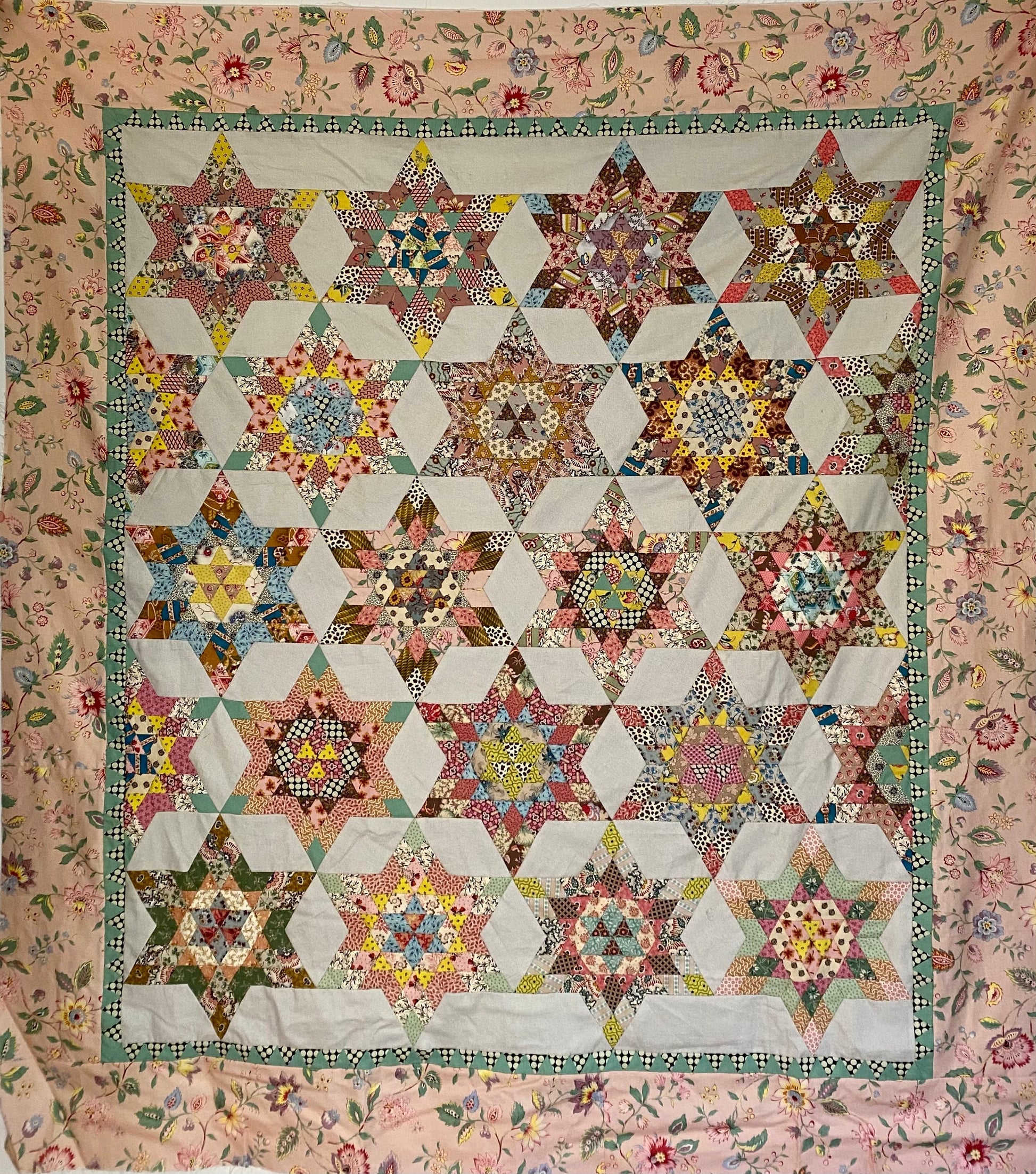 Snowflakes quilt pattern + Optional Template Kit