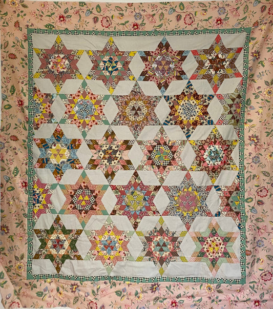 Snowflakes quilt pattern + Optional Template Kit