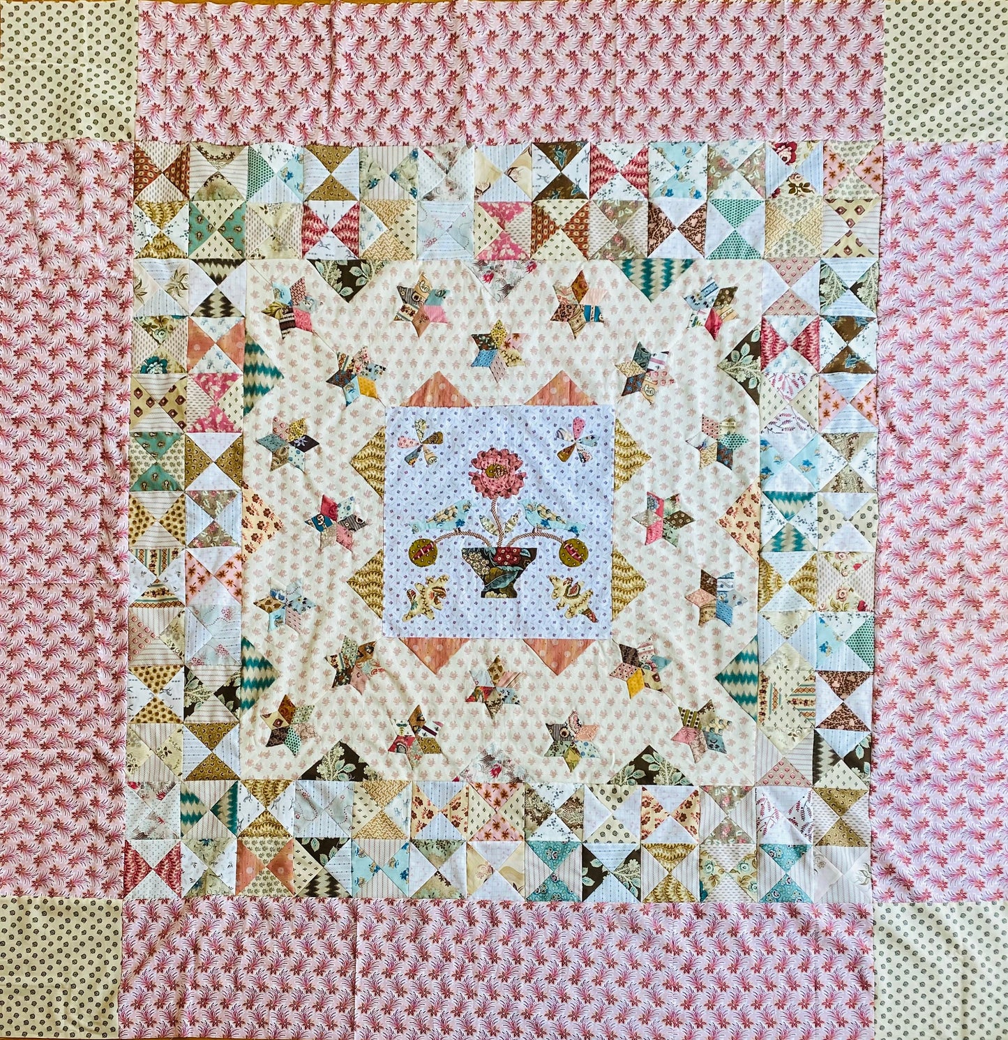 Ann's Peony Vase Quilt Pattern