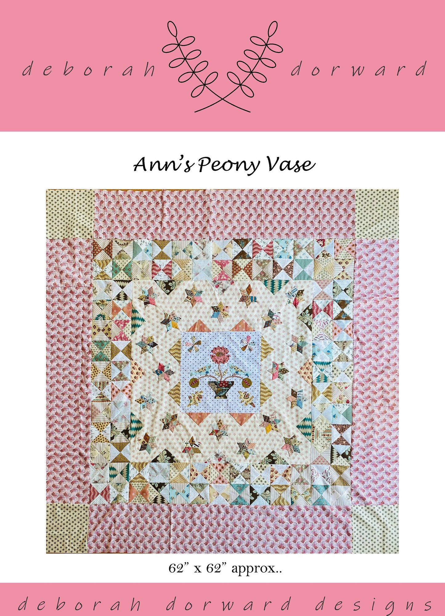 Ann's Peony Vase Quilt Pattern