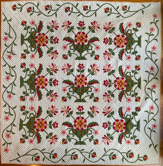 Susan's Harrison Rose Vase Quilt Pattern