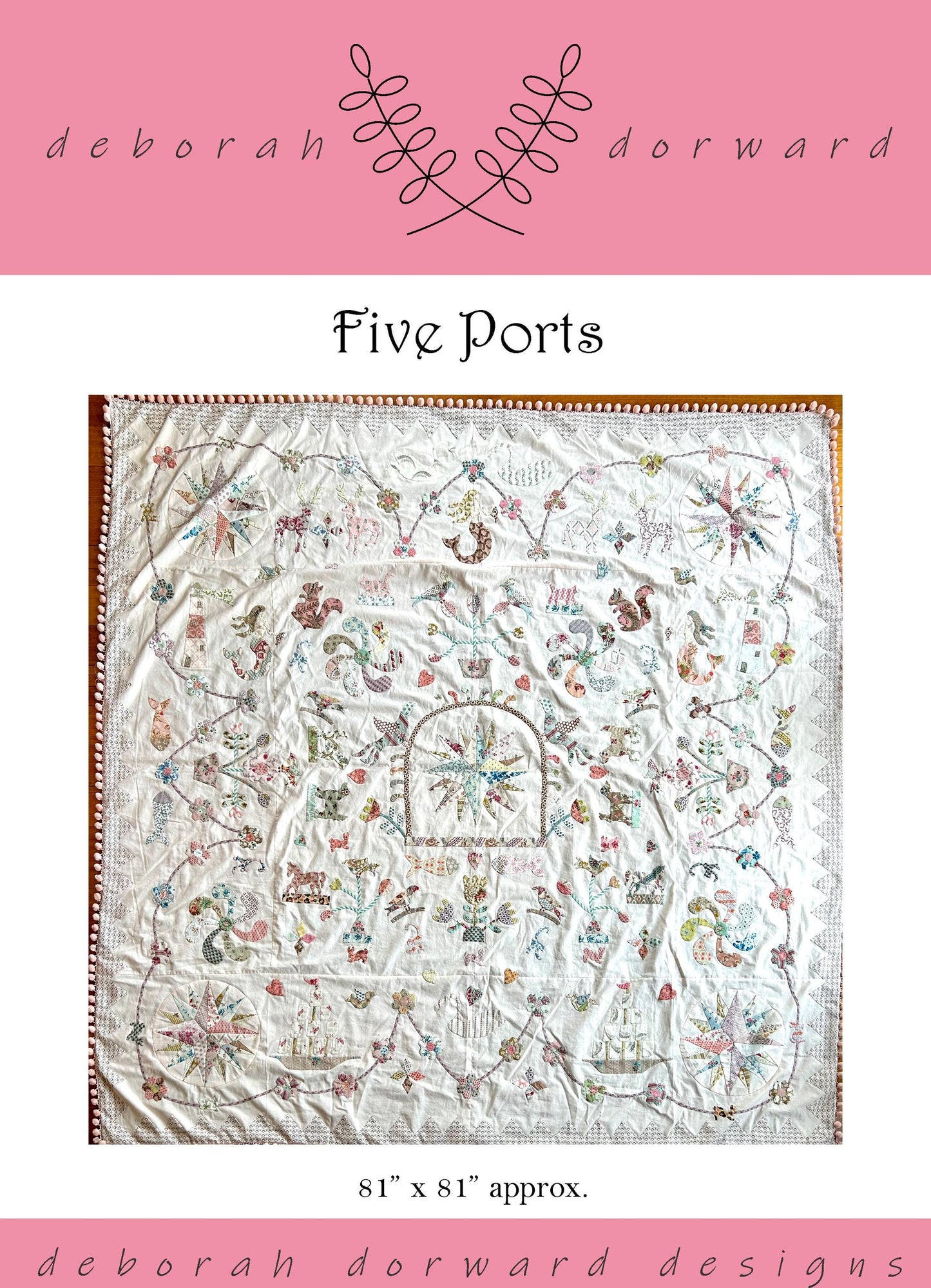 Five Ports Quilt Pattern + Optional Template Kit