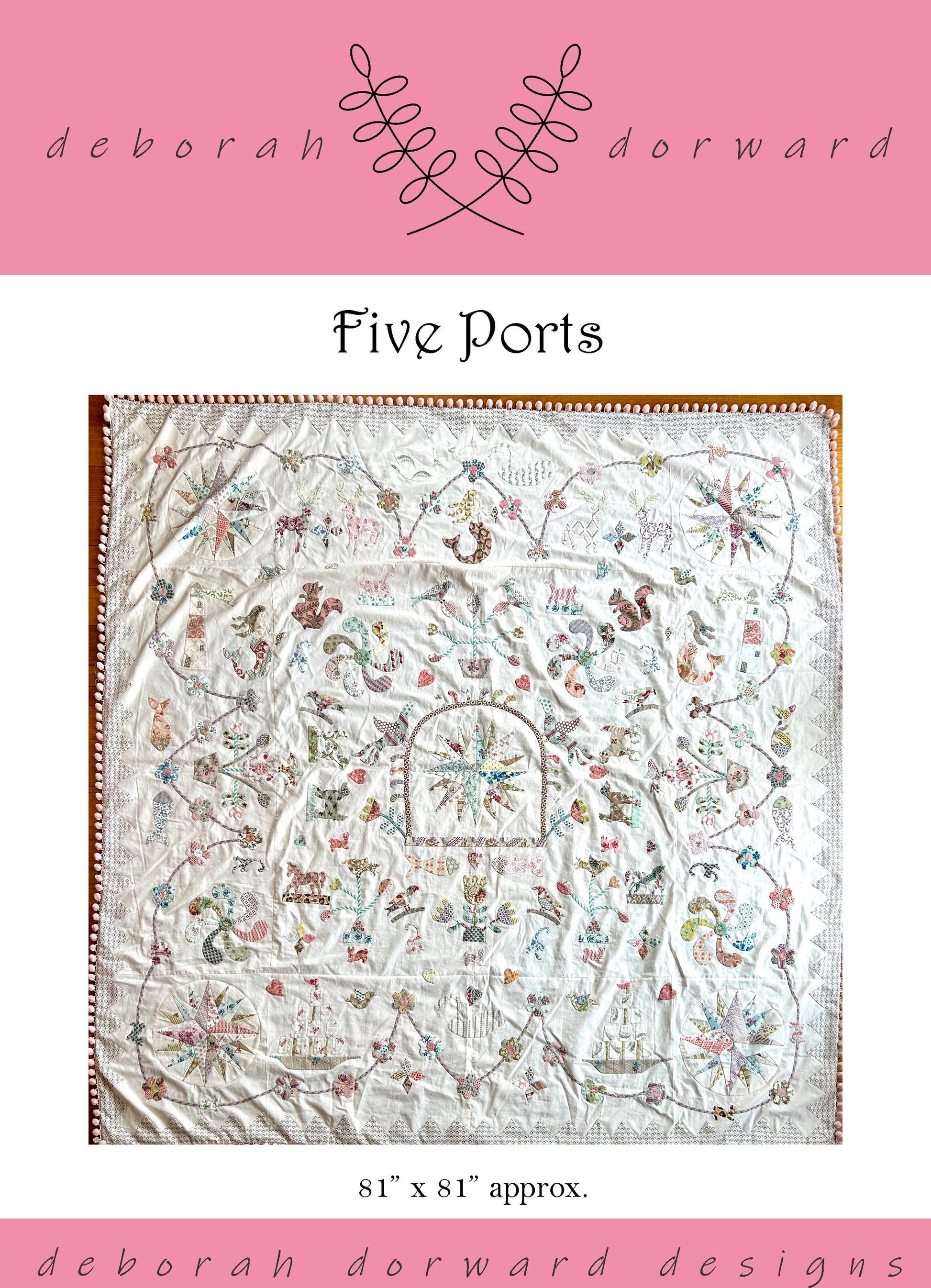 Five Ports Quilt Pattern + Optional Template Kit