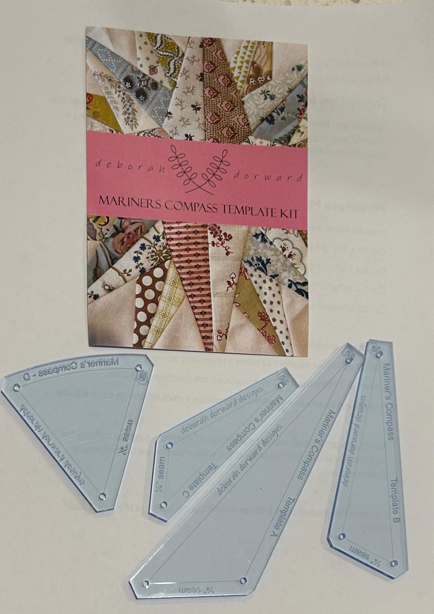 Five Ports Quilt Pattern + Optional Template Kit
