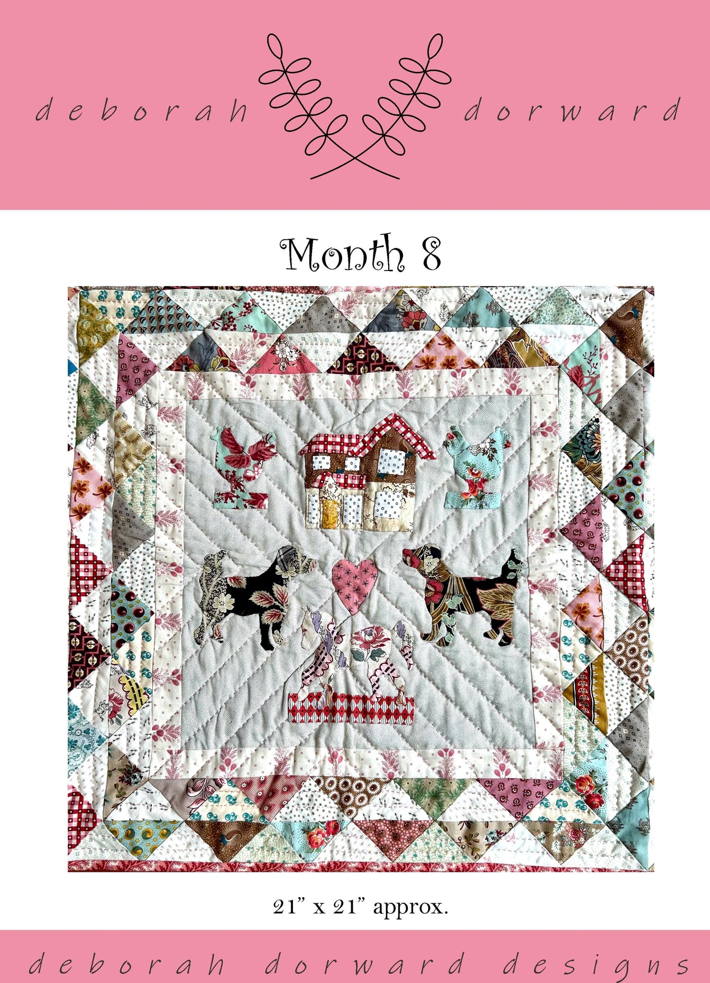 Home Is Where The Heart Is BOM MONTH 8 DIGITAL Pattern