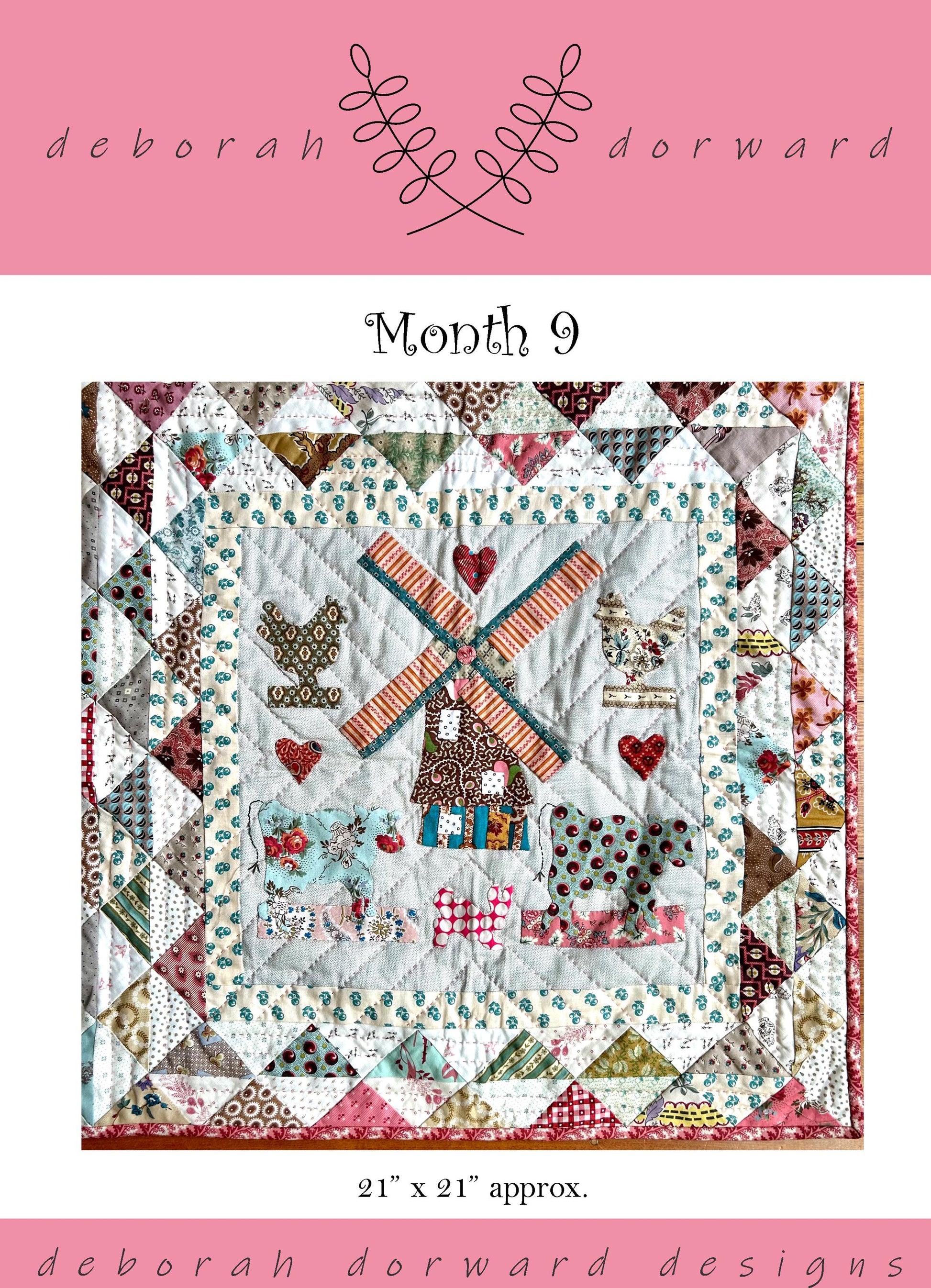 Home Is Where The Heart Is BOM MONTH 9 DIGITAL Pattern